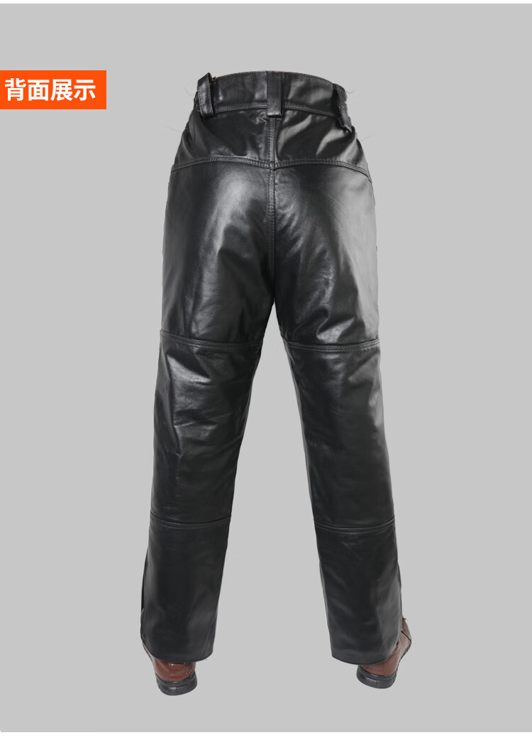 特战防寒羊皮裤子真皮皮裤男士中车摩托车防风绵羊皮毛一体加绒加厚皮