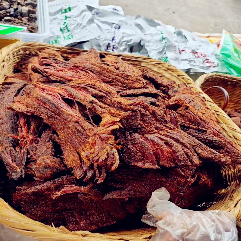 【京品優選】雲南臨滄特產正宗滄源佤味麻辣牛肉乾火燒油炸香酥牛乾巴