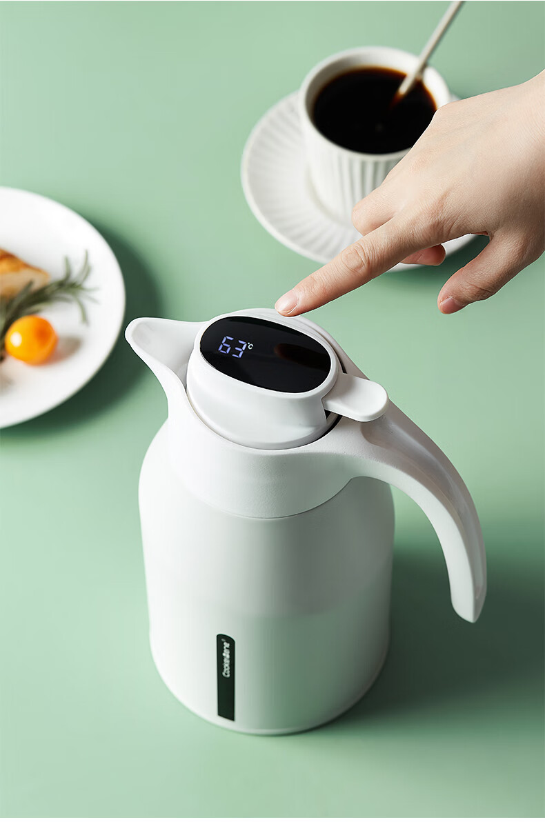 德国cookerbene智能小保温壶家用水壶大容量热水瓶304不锈钢内胆16l奶
