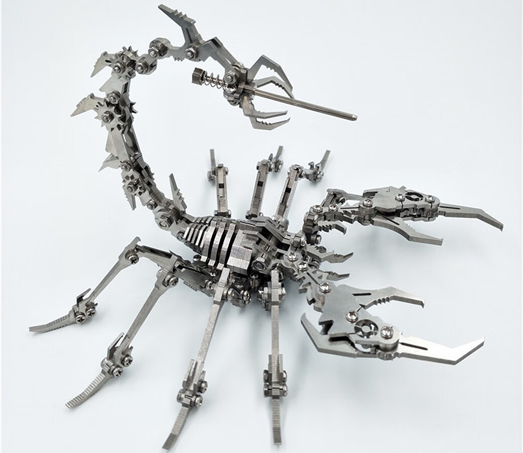钢魔客3d金属拼图特工蚂蚁天蝎座守护神蝎子王diy拼装模型高难度送