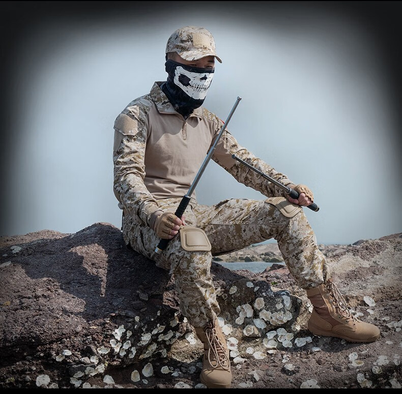 【618周】电警捧防身用实心甩棍合法车载品自卫便携伸缩棍子棒棍 实心