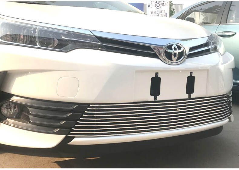 醉米141718款丰i田卡罗拉中网进气格栅外观大包围改装件爆改前脸保险