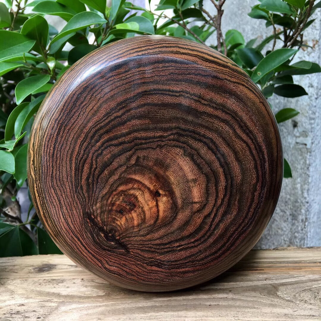 神州之韵墨西哥黄花梨木质茶叶罐围棋罐实木掏空密封便捷储茶罐中式