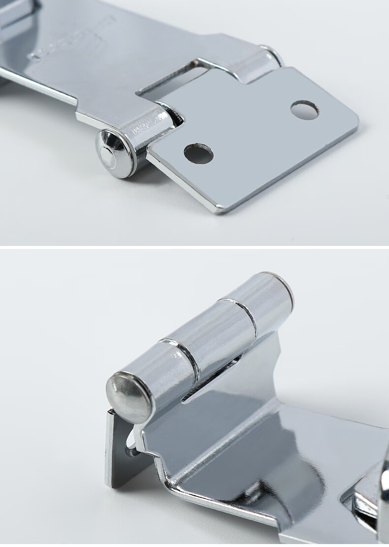 免打孔冰箱锁更衣室双开柜门锁扣办公桌抽屉盗带锁锁牌冰柜锁具4寸