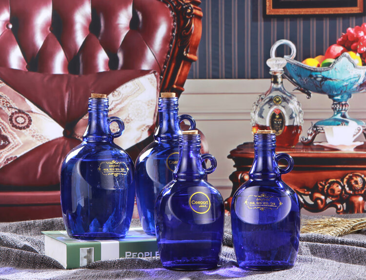 蓝色太阳水瓶 蓝色太阳水瓶归零清理工具零极限玻璃瓶夏威夷疗法清理