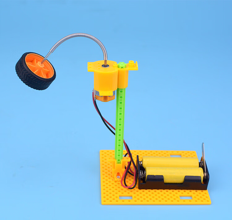 科技小制作创客机械电动陀螺发射器趣味小学生玩具stem科学实验小发明