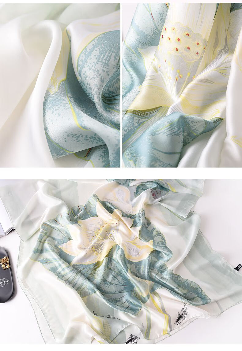 纱巾妈妈2021新款丝巾春秋妈妈围巾女冬季薄款披肩外搭长纱巾围脖cc