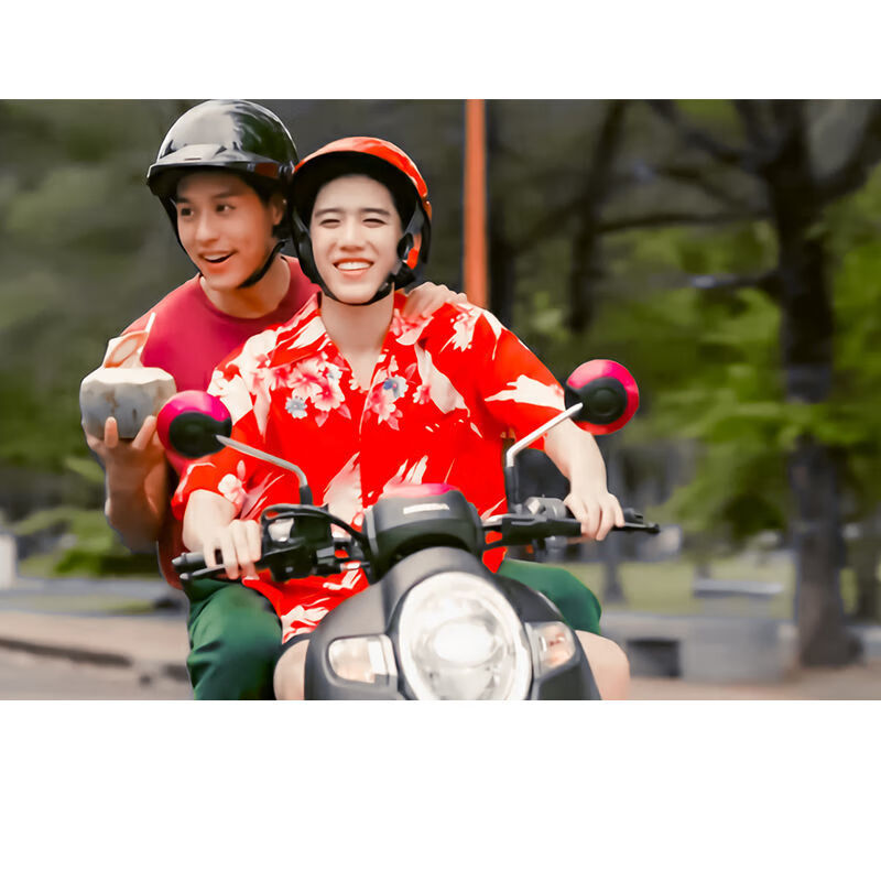 泰剧以你的心诠释我的爱ppkrit同款夏季款花衬衫宽松短袖上衣打底衫