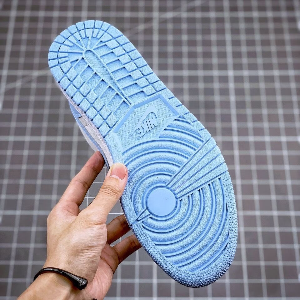 乔1 low 大学蓝情侣百搭鞋白蓝低帮运动篮球鞋dc0774-050纯原 aj1大学