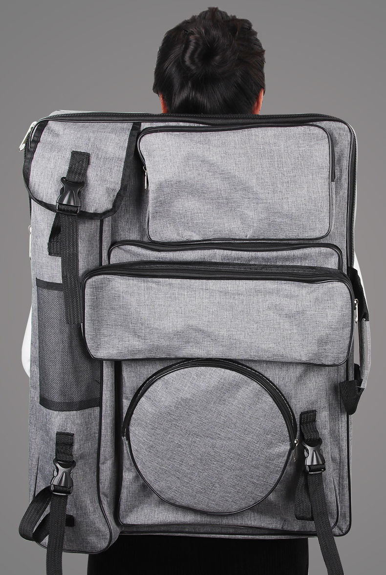 画包美术生专用艺考画袋4k画包多功能防水可拆卸大容量双肩帆布包素描