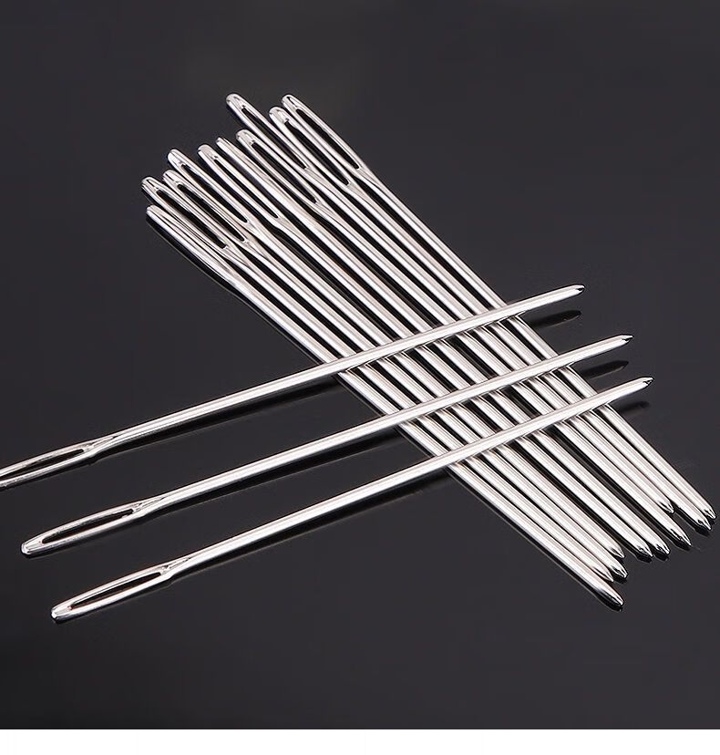 十字绣针金尾针套装24号绣三股用的针圆钝头绣花针刺绣针缝合针 顿头