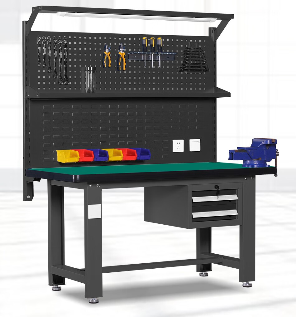 瑾鼎jinding车间重型钳工工作台防静电实验桌不锈钢维修台学校钳工