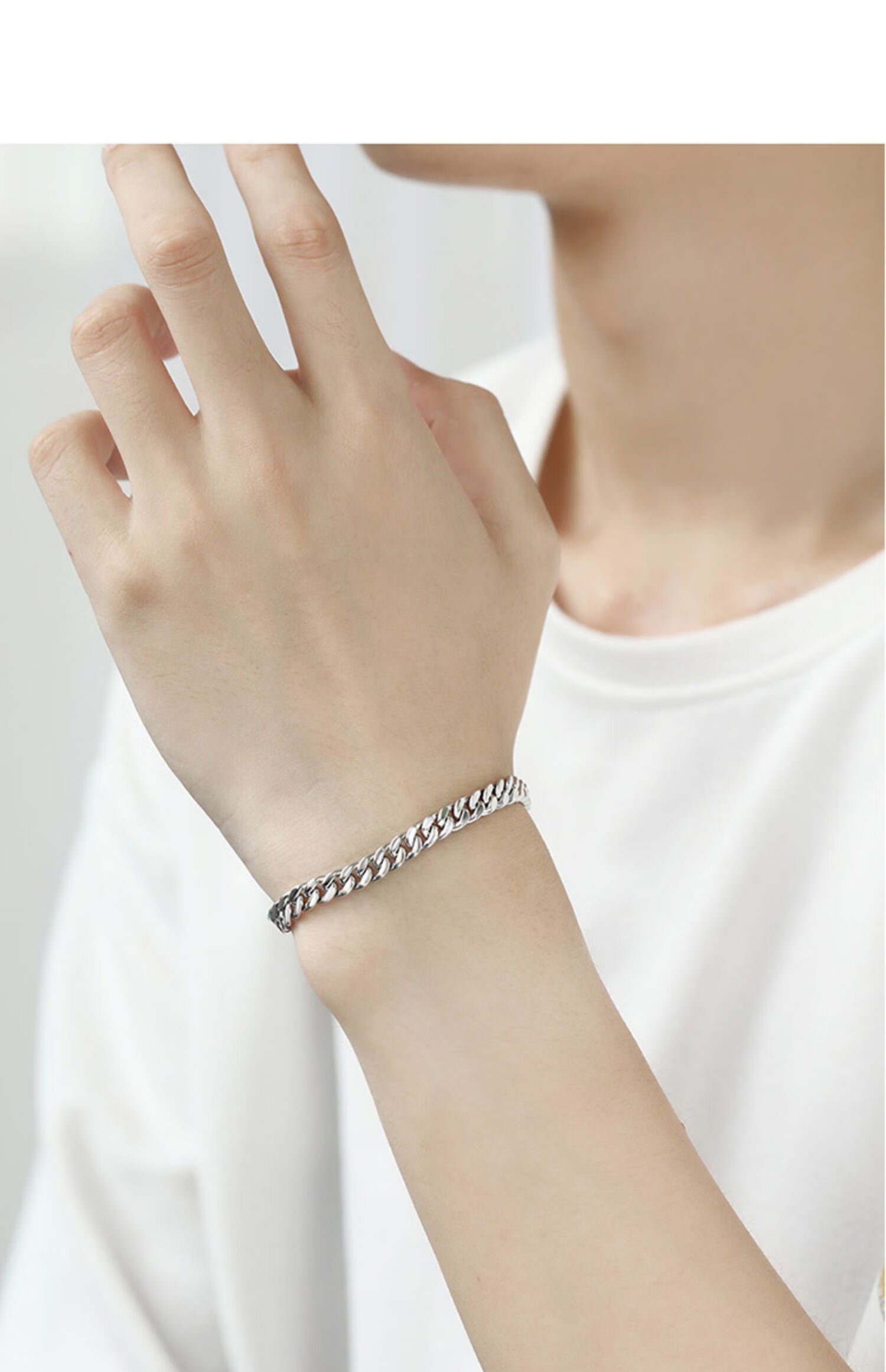 足银实心男士马鞭手链【图片 价格 品牌 报价】-京东