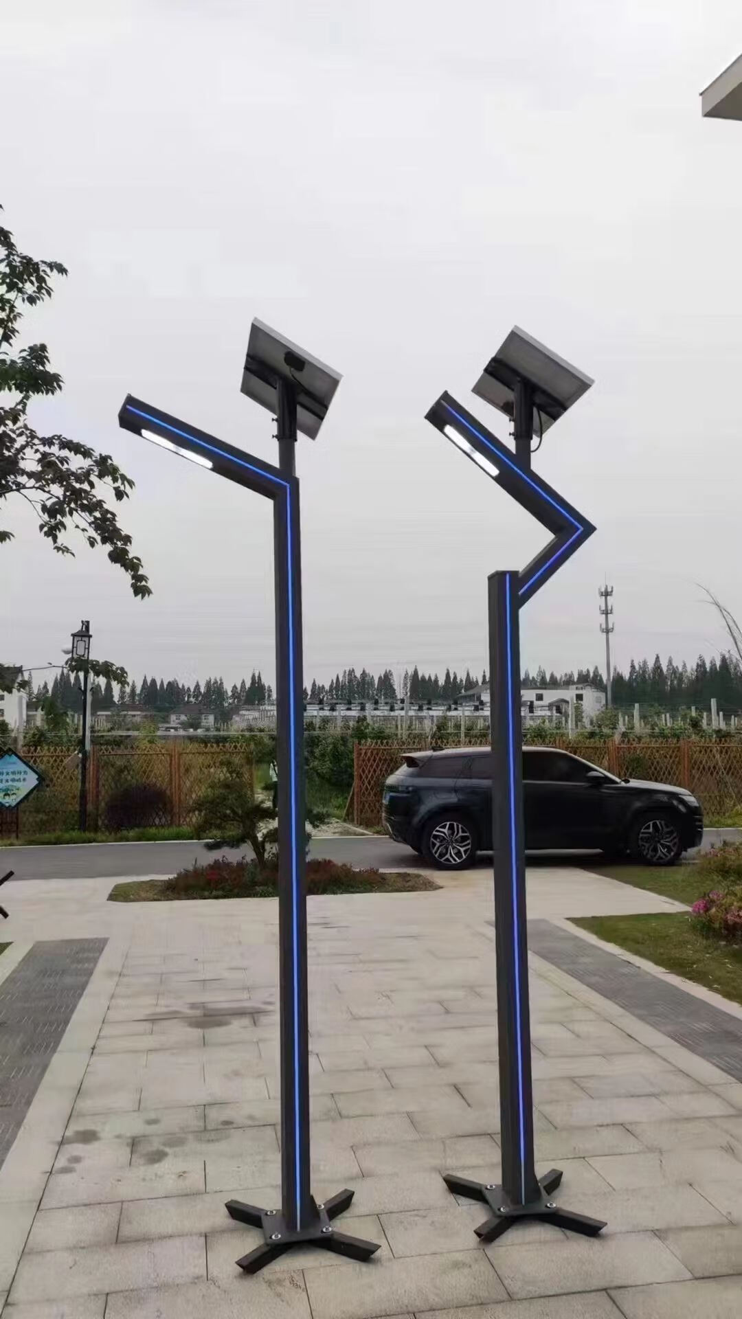 科勒京 户外米太阳能路灯园林仿古灯笼型材灯大功率高杆灯挑臂路灯 9