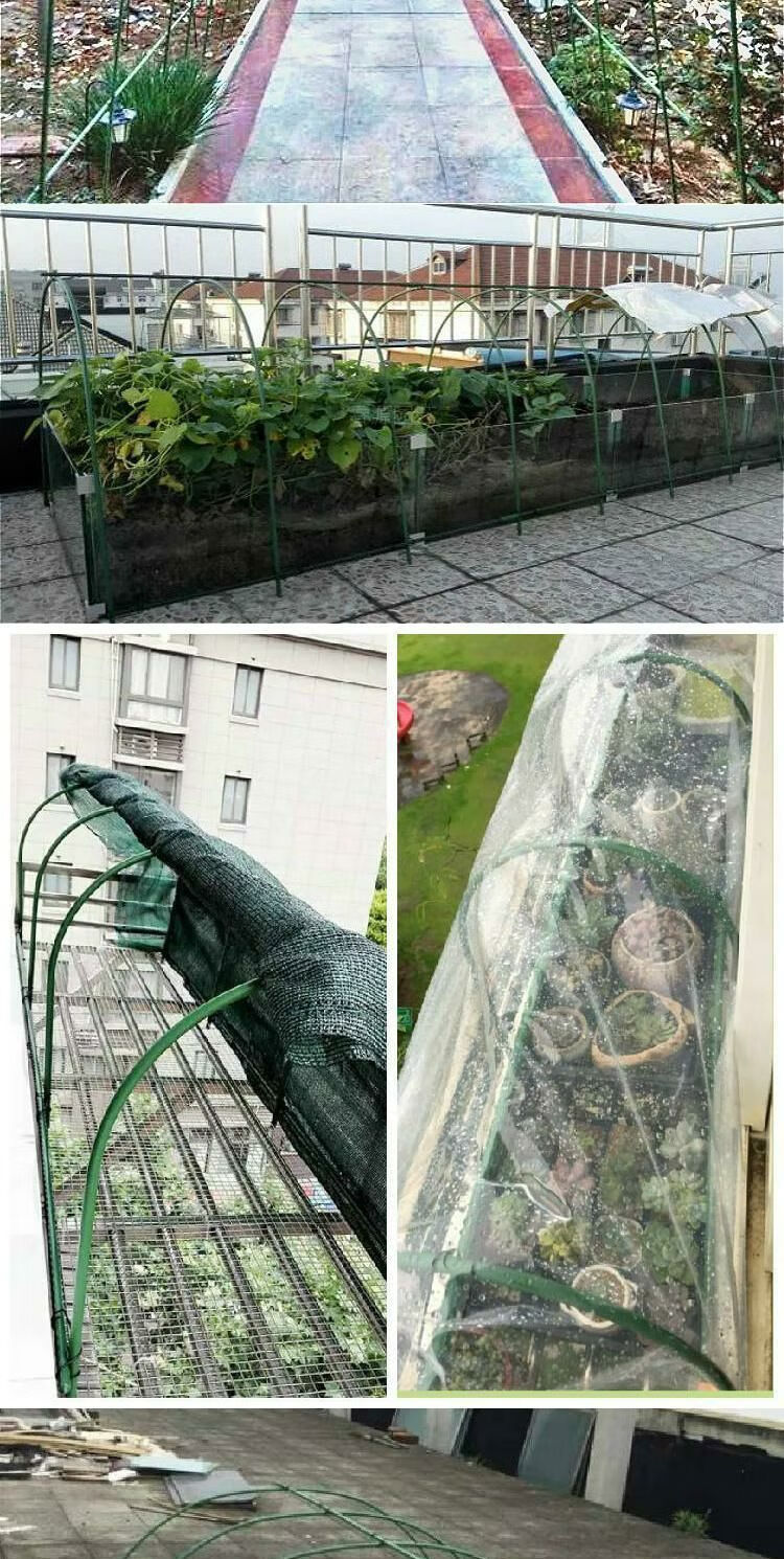 蔬菜防雨温棚暖房阳台庭院温室架子塑料大棚养殖骨架支架花卉家长150