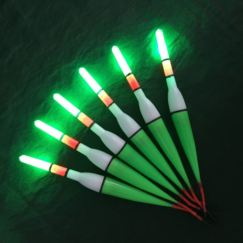 加粗夜光电子漂日夜两用超亮夜光漂醒目加粗尾带电池塑料鱼漂浮漂渔具