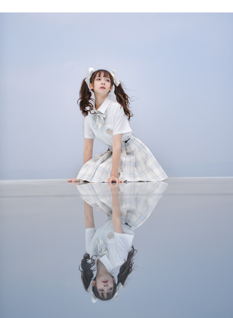 原创森女部落jk白衬衫内搭简约日系上衣学生学院风新款2021年黑色现货