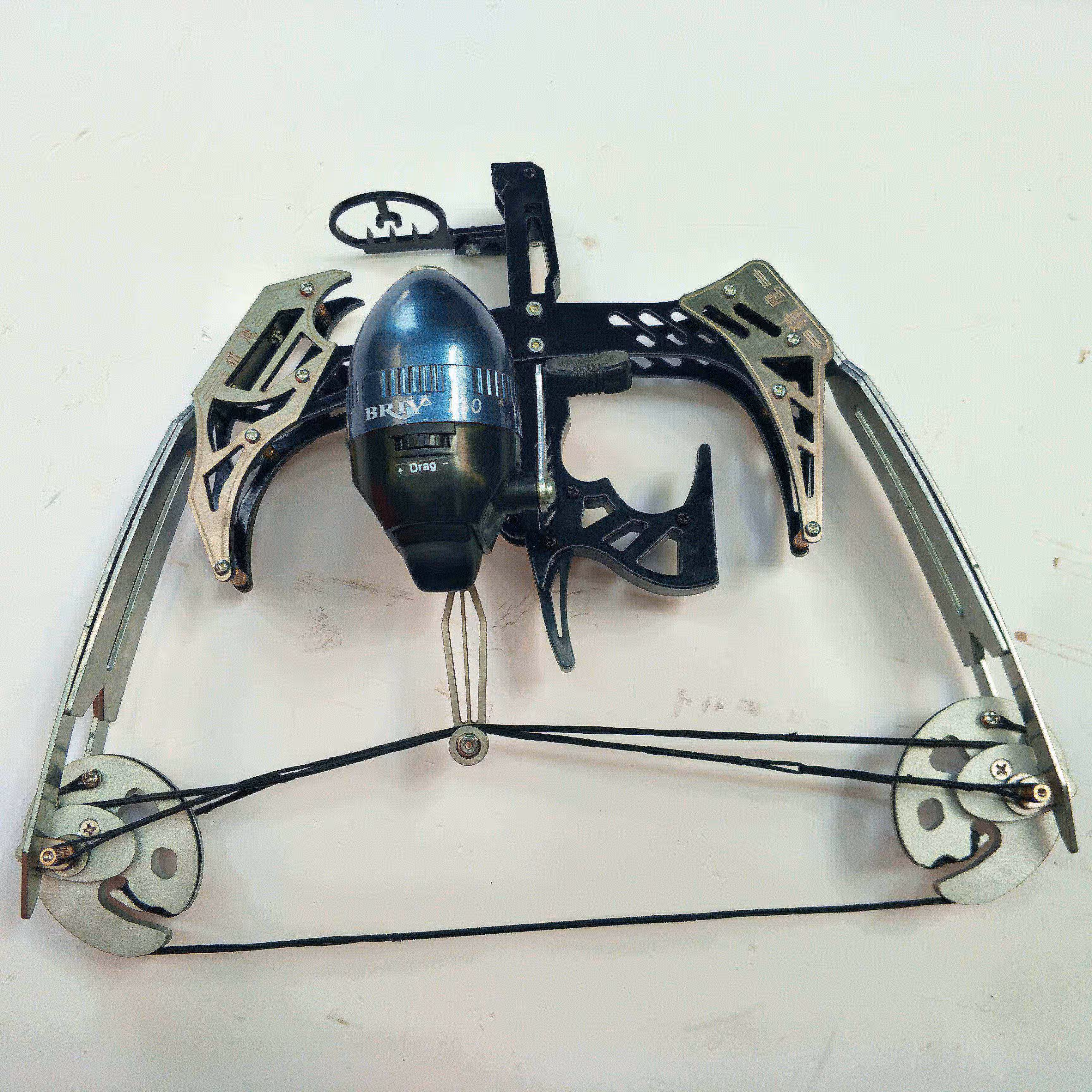 woug 车载微型小型箭迷你配件偏心轮弹弓神器射箭弓箭 金属弓 渔轮 2