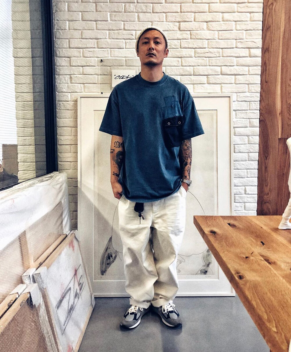 madness潮牌mdns余文乐同款短袖t恤男军事风口袋补丁印花短袖大码宽松