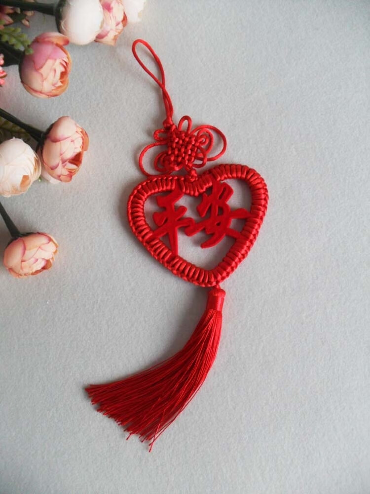 汽车挂件小号车内车载保平安吉祥中国结后视镜挂饰平安结幸运结