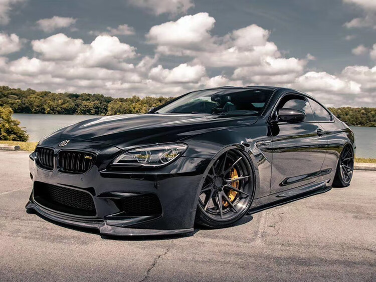 适用f06f12宝马6系改装m6杠大小包围碳纤维v款前铲侧裙后唇尾翼 m6