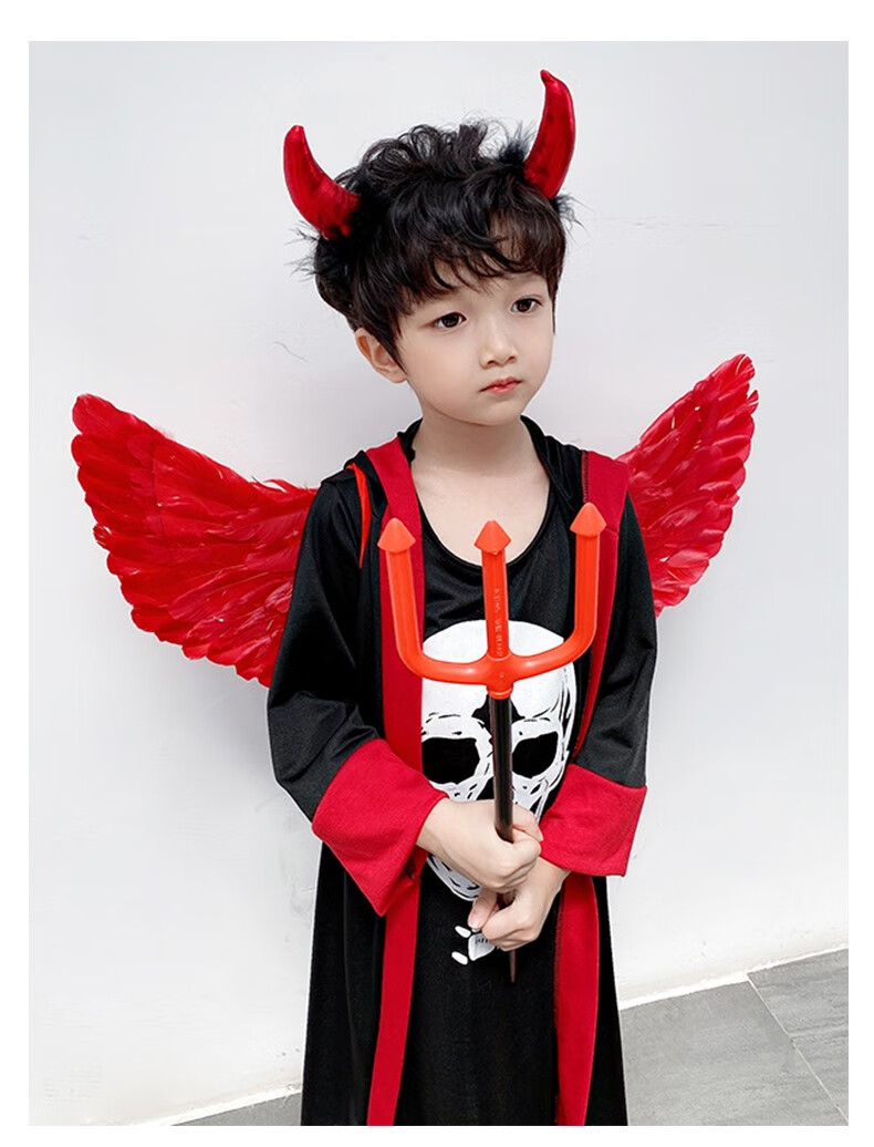 cos吸血鬼装扮服幼儿园宝宝小恶魔演出表演服 吸血鬼衣服【无配饰】