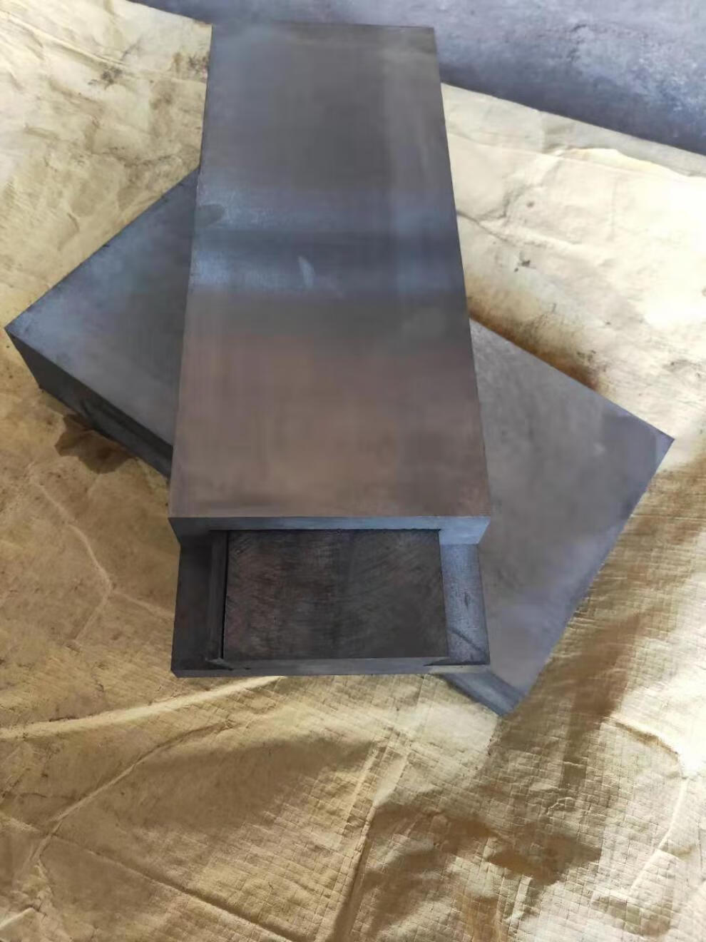 燕尾槽无杆滑块燕尾滑台一字直线导轨实心滑板铸铁燕尾滑板托板 宽50