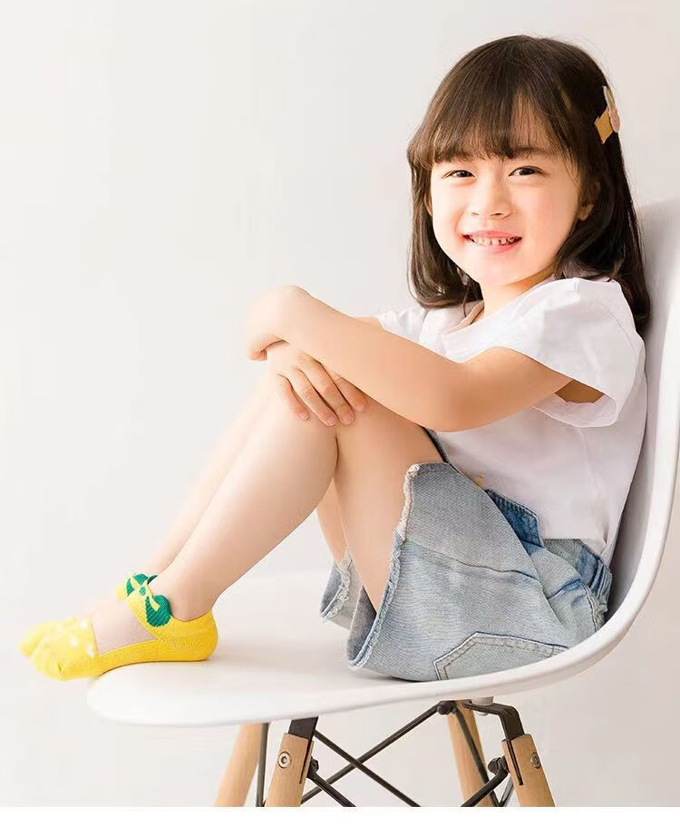 儿童袜子适合112岁小宝宝穿的夏季薄款透气冰丝水晶袜中小童款卡通