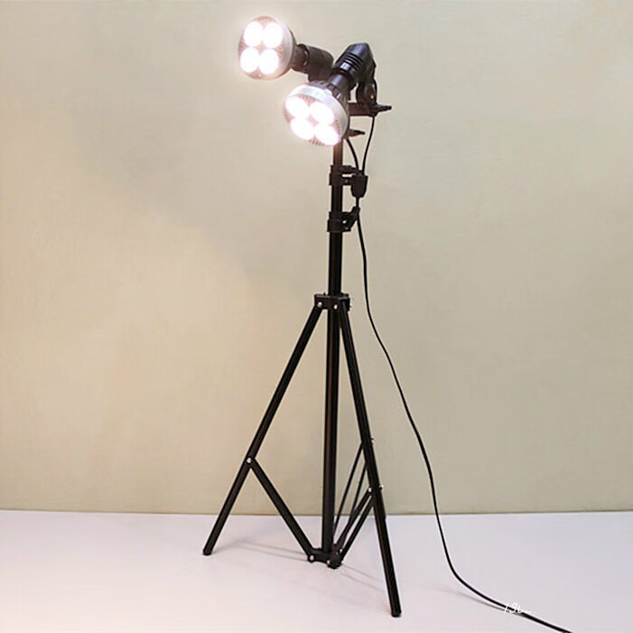 照灯led40w网店照摄影补光灯服装店婚纱影楼展会落地升降射灯单头照灯