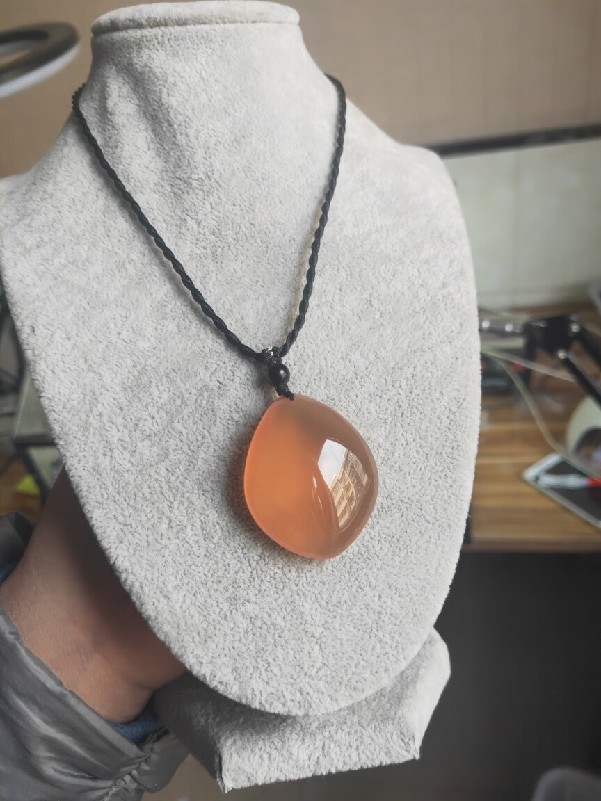 青鱼石 鱼惊石原型打磨吊坠项链生日新生儿百日礼品情人节七夕 宽15