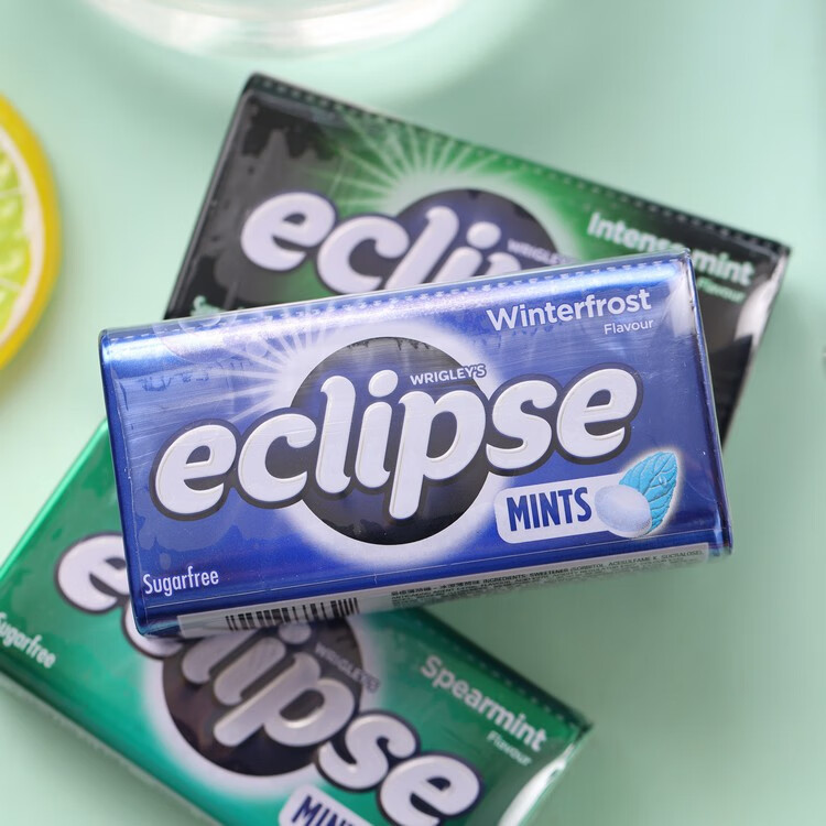 香港进口eclipse易极薄荷糖润喉糖果糖口香糖清新口气