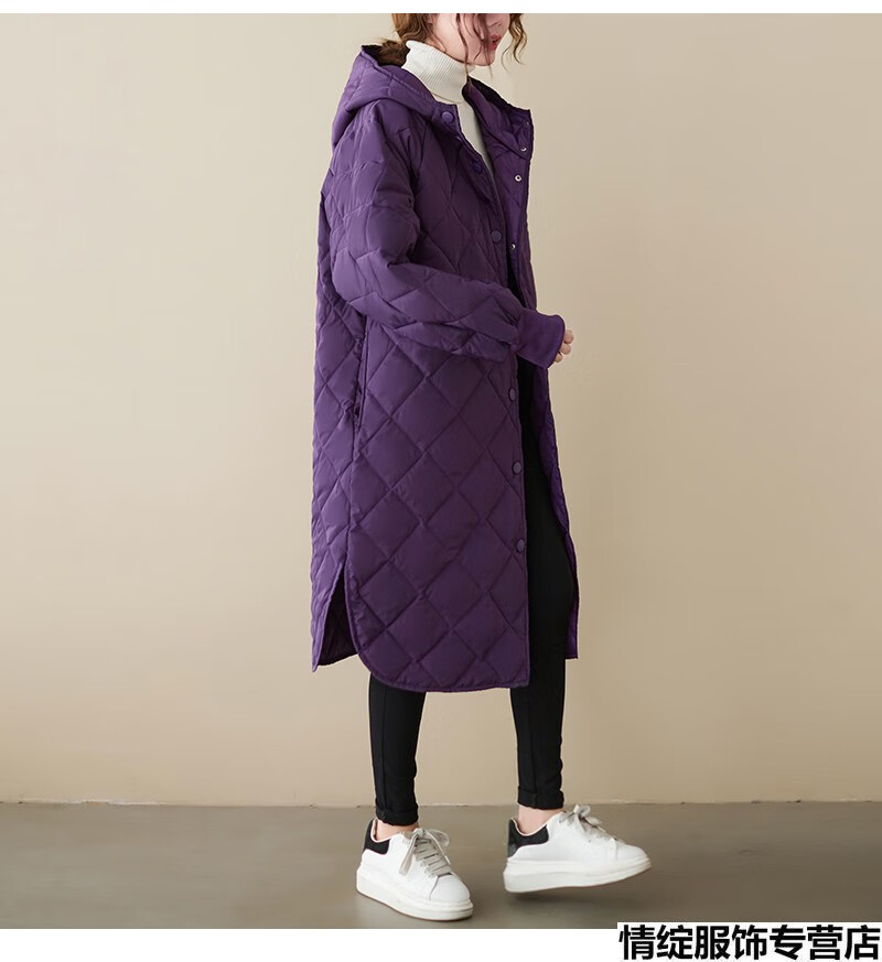 超保暖棉袄女新款冬天外套女大码中长款加厚长袖连帽棉衣胖mm冬装胖子