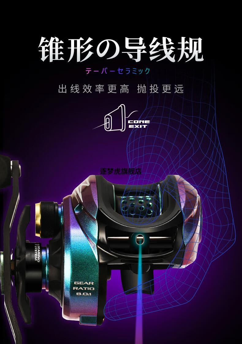 2022新款 达·瓦魔丸双线杯水滴轮远投防炸线全金属泛用微物小体轻量