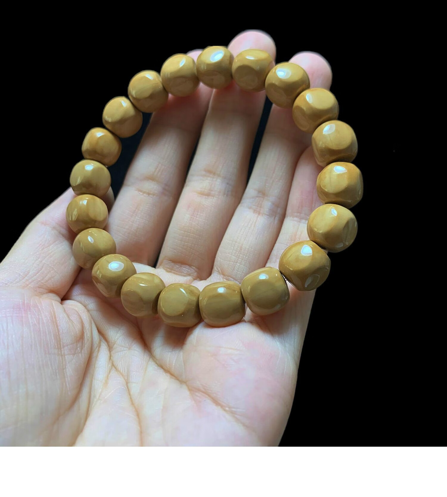 爱优美六方20颗10mm精品猴头核桃小籽手链手串散珠男女文玩礼物图片色