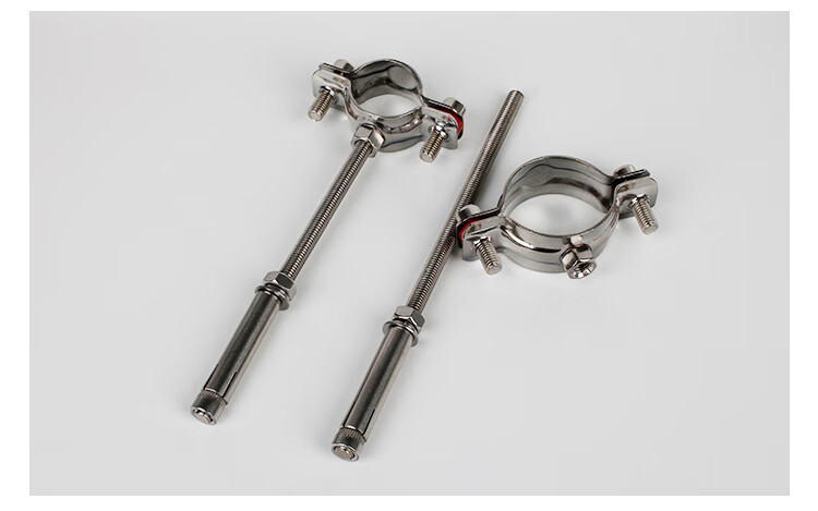 不锈钢管支架膨胀螺丝卡箍水管抱箍304管卡固定卡扣燃气管道管夹 【Φ