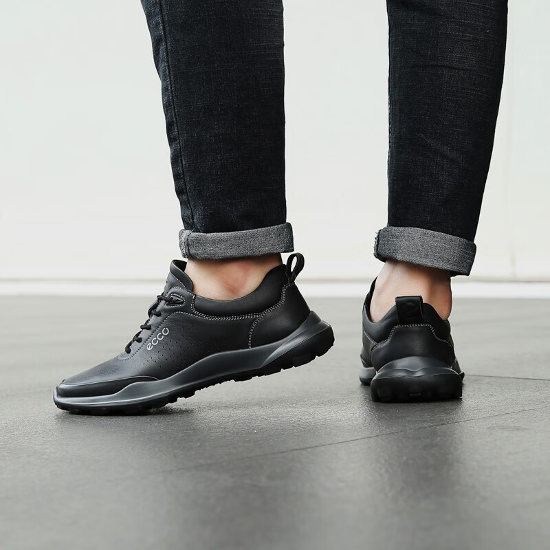 ecco爱步休闲运动鞋男户外探索透气舒适减震跑步鞋健步系列870909