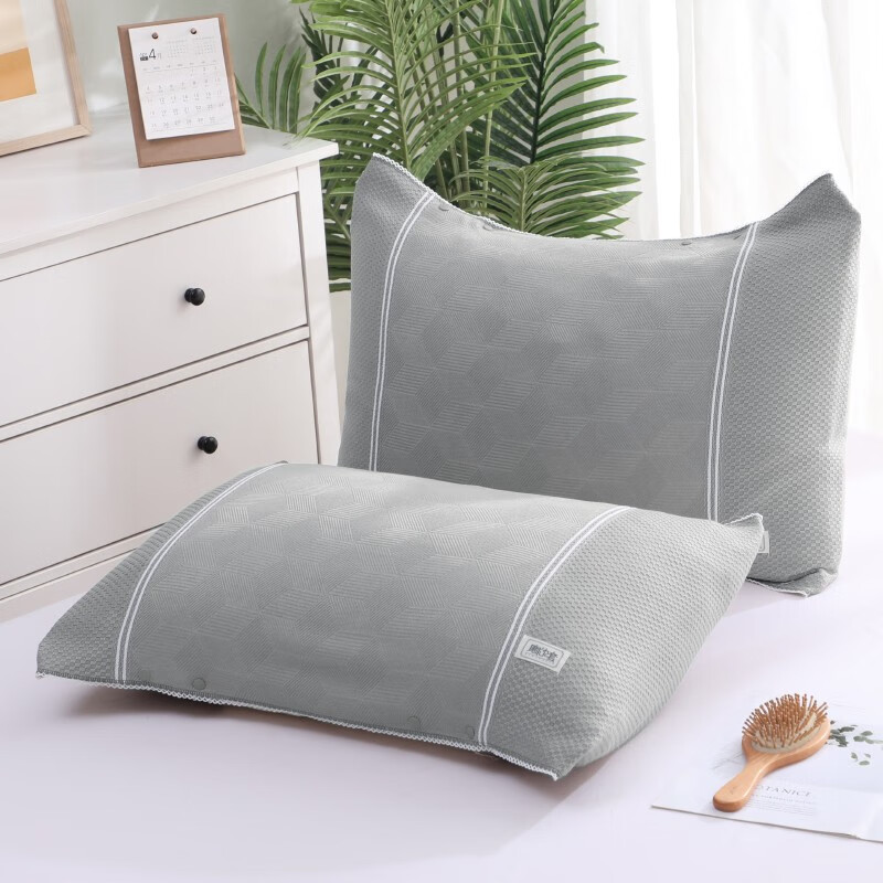 恩爱鸟竹纤维冰凉枕套一对装夏季枕头套可固定防滑不脱落半包裹盖套