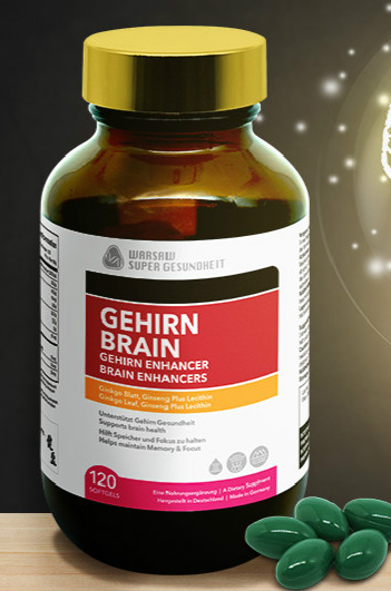 益天健脑活素德国进口人参银杏叶提取物胶囊提升记忆大人专注力脑活素