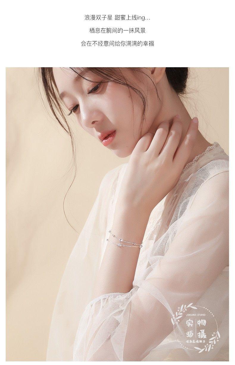 幸运星星手链女ins学生韩版简约小众设计送闺蜜生日礼物手饰星空响铃