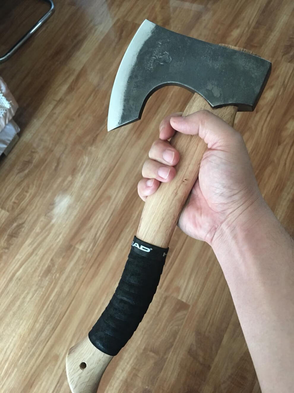 俄罗斯战斧北欧俄罗斯战斧印第安战斧户外斧头子轴承钢夹钢手工锻打