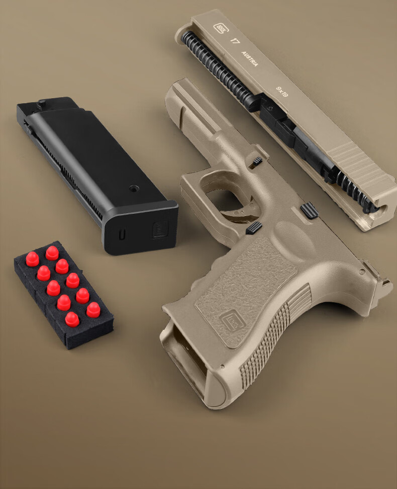 烈焰巨人格洛克g18手拉软弹枪疾速追杀道具模型玩具枪金属成人吃鸡