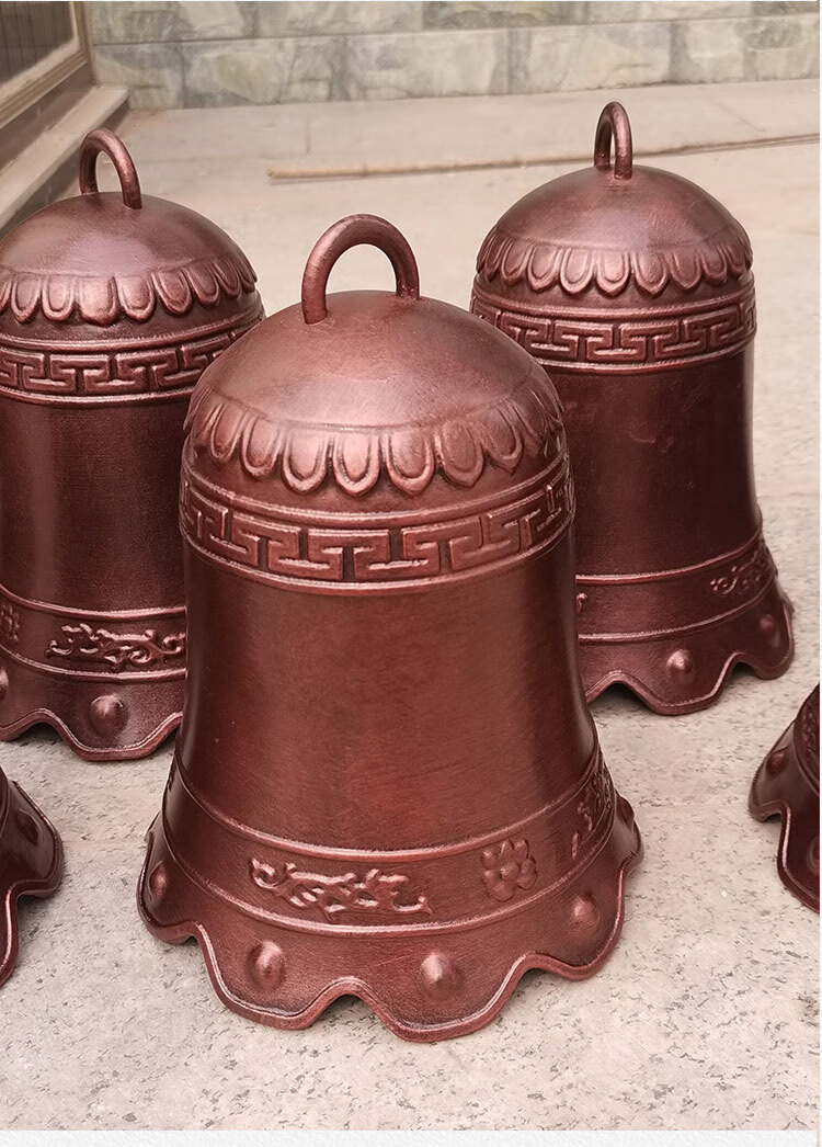 玻璃钢警钟长鸣展厅大撞钟纯铜法治廉政消防铁钟寺庙铜钟法器摆件铁链