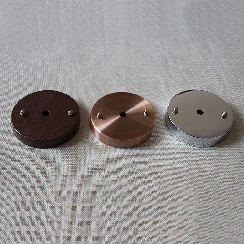 (mi)品质diy灯具灯饰配件一字长条长方形圆形吸顶盘底座吊灯吸盘灯座