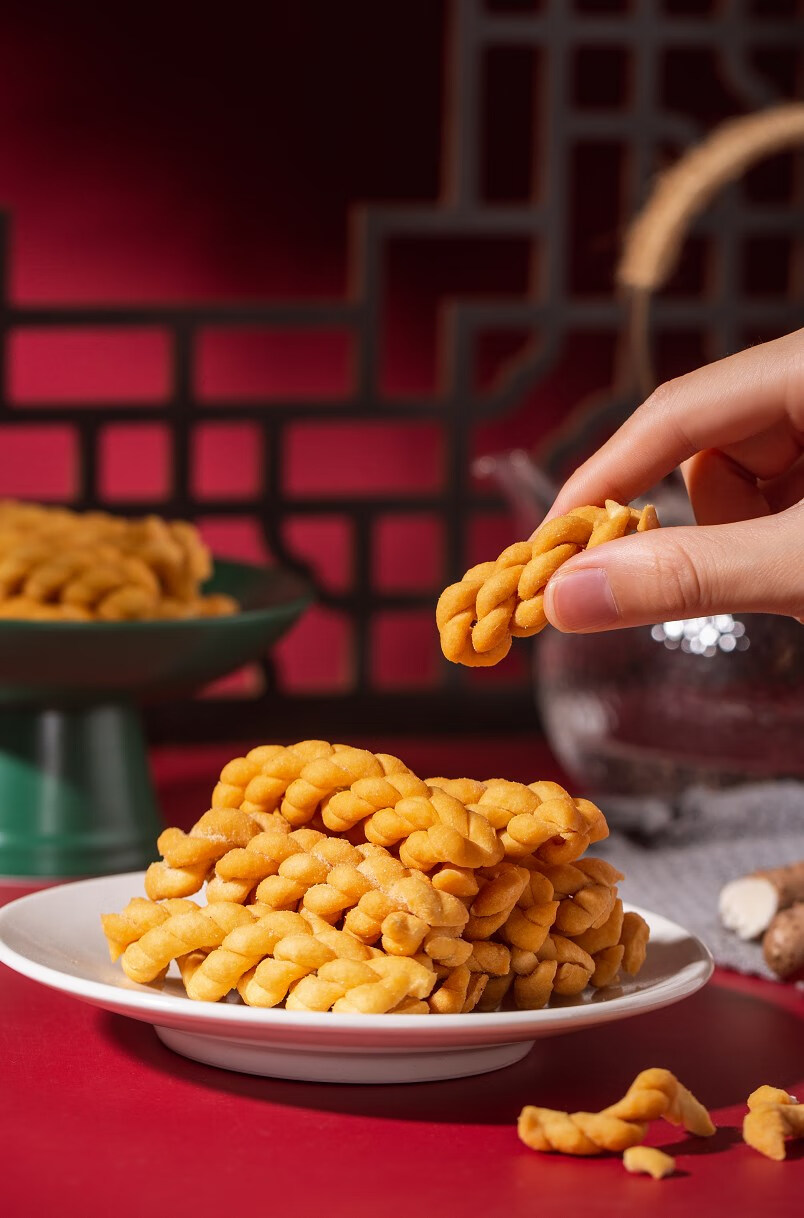 铁棍山药麻花整箱五香味脆酥咸香麻花小包装休闲零食礼盒装640克2箱