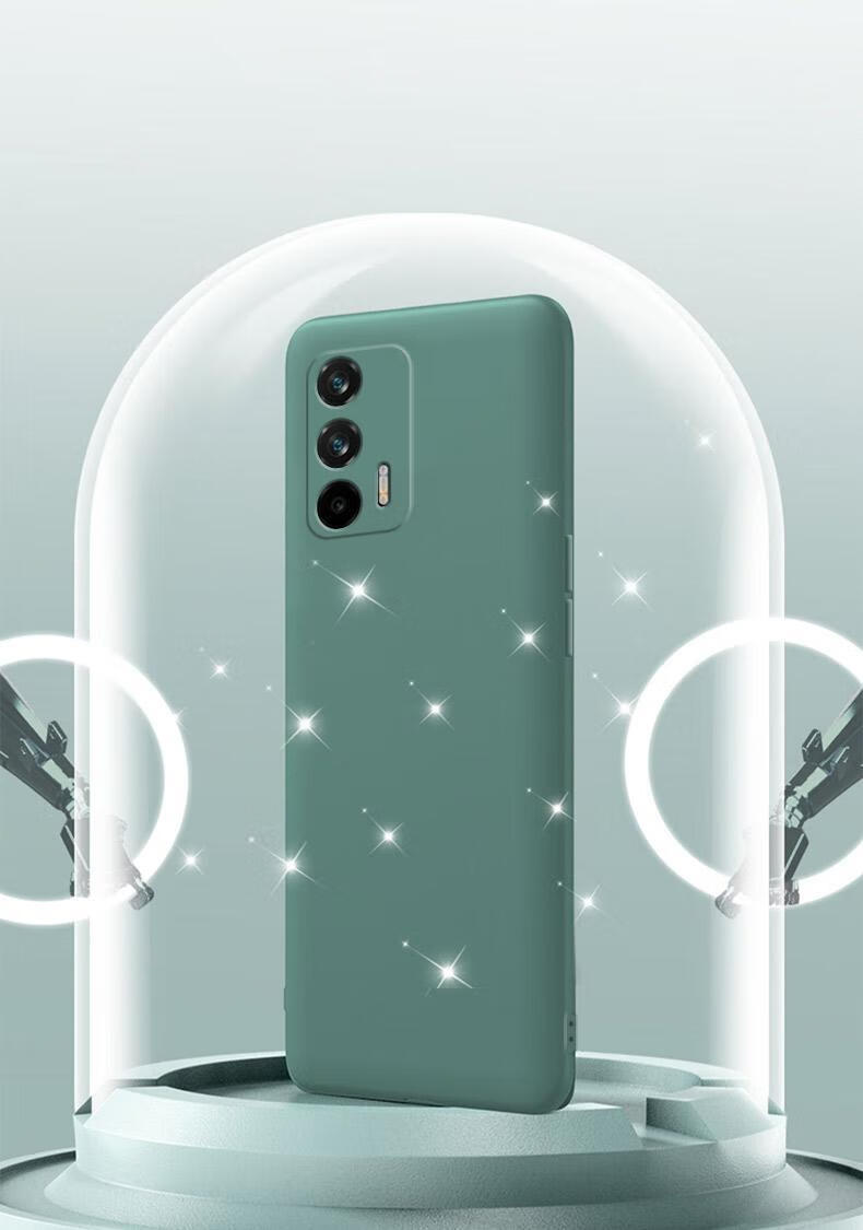 亿城真我realmeq3pro手机壳q3por5g液态硅胶realme全包镜头opporealme