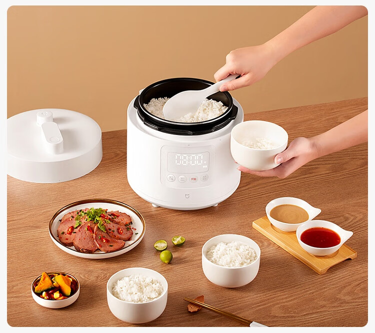 米家小米智能电压力锅25l多功能高压锅小2人支持开盖煮迷你小火锅小型