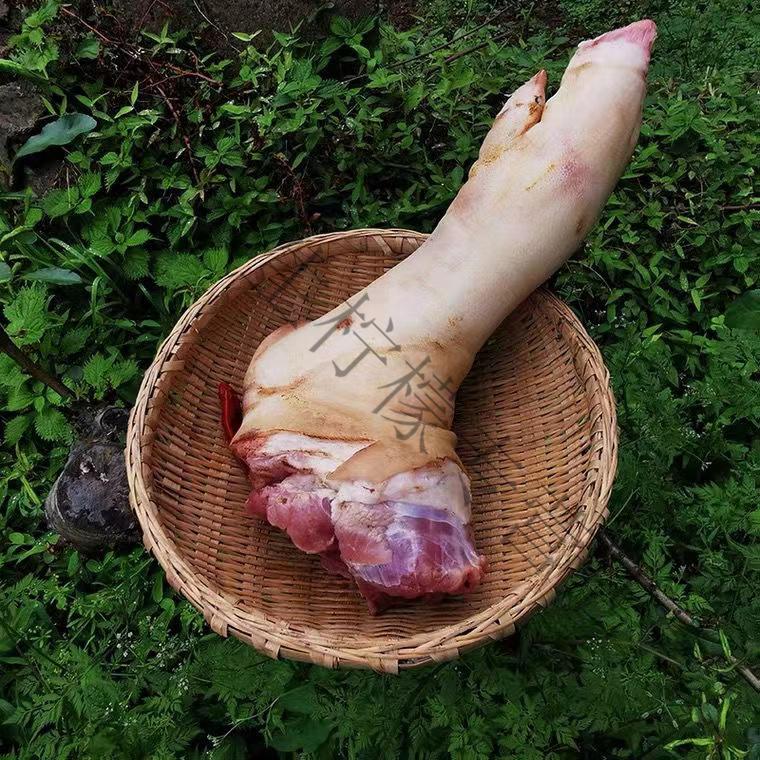 新鲜冷冻农家散养整只土猪腿猪脚猪大腿猪手蹄膀生鲜猪蹄肘子猪爪5斤