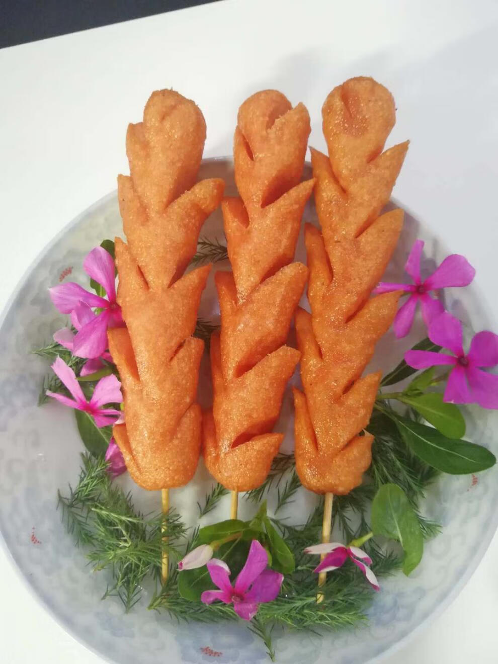 正宗街头铁板煎肠油炸火腿淀粉肠烧烤肠煎肠面肠香肠韩国风味40根50g