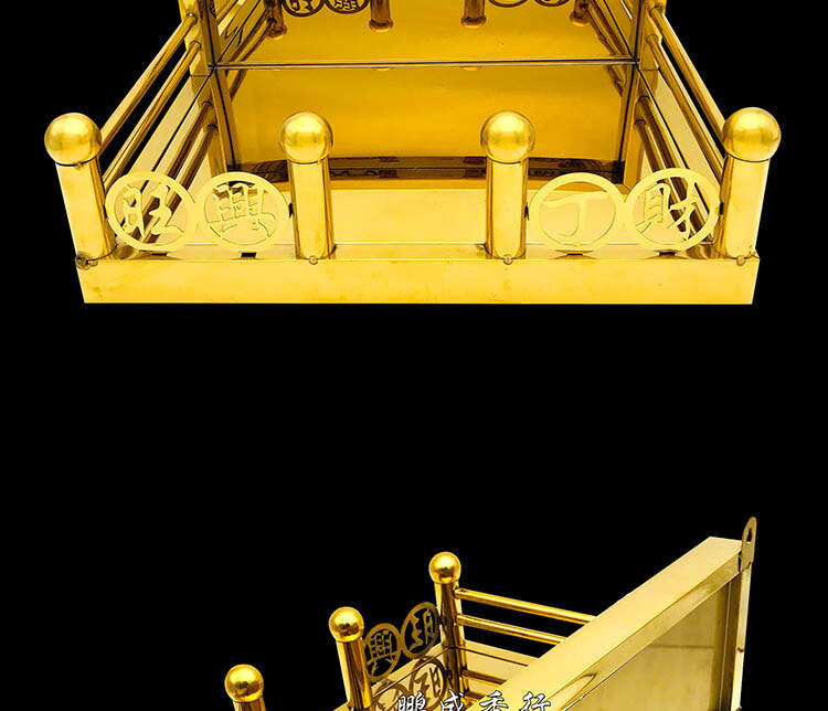 香炉架壁挂式不锈钢神台香炉架佛龛佛柜财神爷神像墙壁挂式祖先灶公天