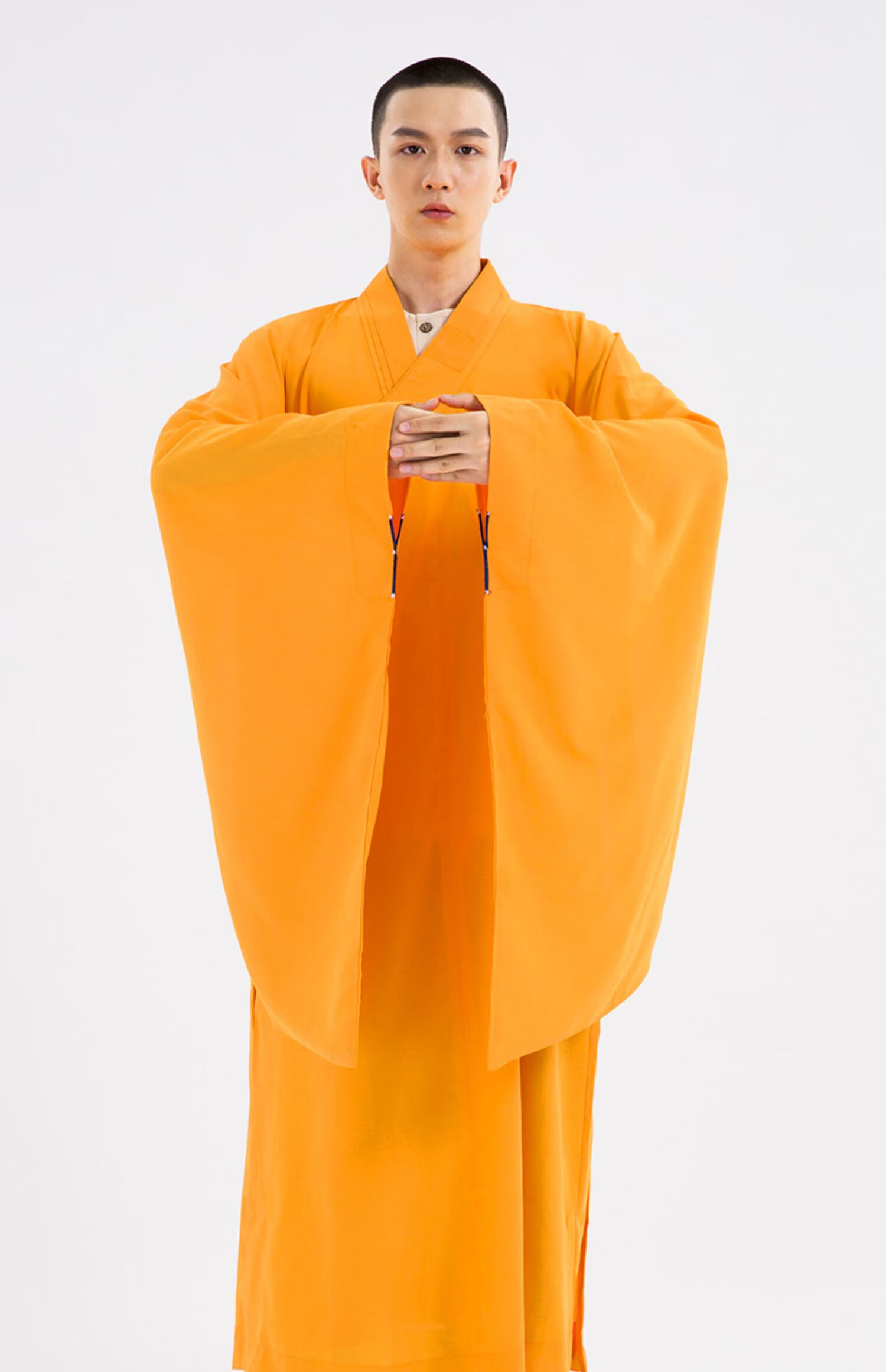 麻纱海清海青居士服不透明女僧衣禅修服 咖啡色 35b【图片 价格 品牌